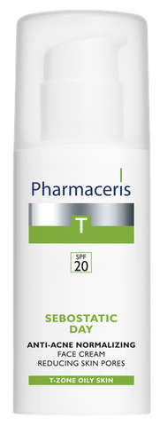 PHARMACERIS T Sebostatic SPF 20 skābekļa bagāts sejas krēms, 50 ml