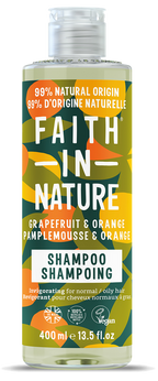 FAITH IN NATURE Apelsīnu un greipfrūtu šampūns, 400 ml