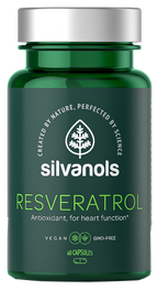 SILVANOLS Premium kapsulas ar Resveratrol, 60 gab.