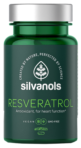 SILVANOLS Premium kapsulas ar Resveratrol, 60 gab.