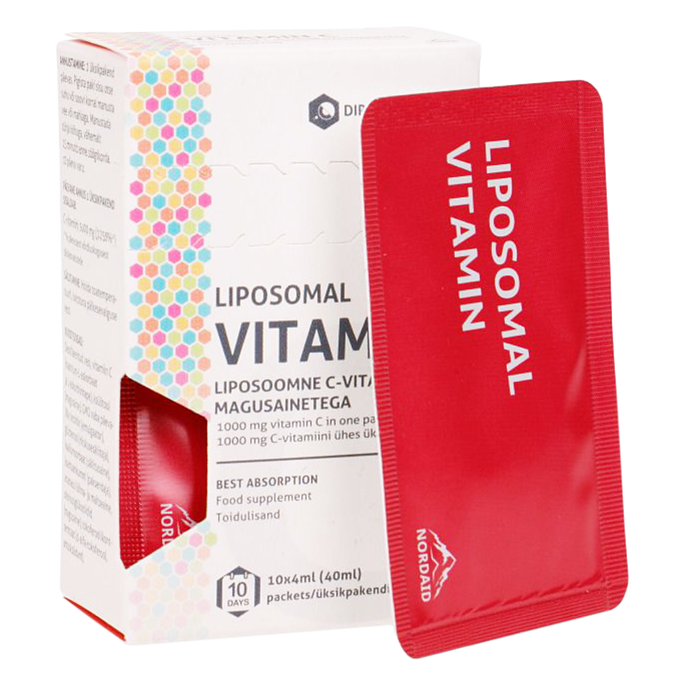 LIPOSOMALAS C vitamīna paciņas, 10 gab.