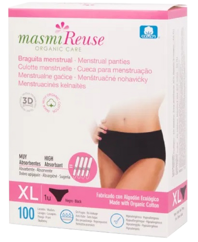XL formāta MASMI menstruālās biksītes (1 pāris)