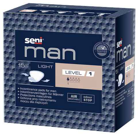 SENI Man Light (1. pakāpe) uroloģiski ieliktņi, 15 gab