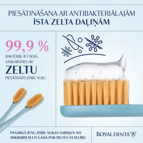 ROYAL DENTA Gold mīkstā zobu birste, 4 gab.
