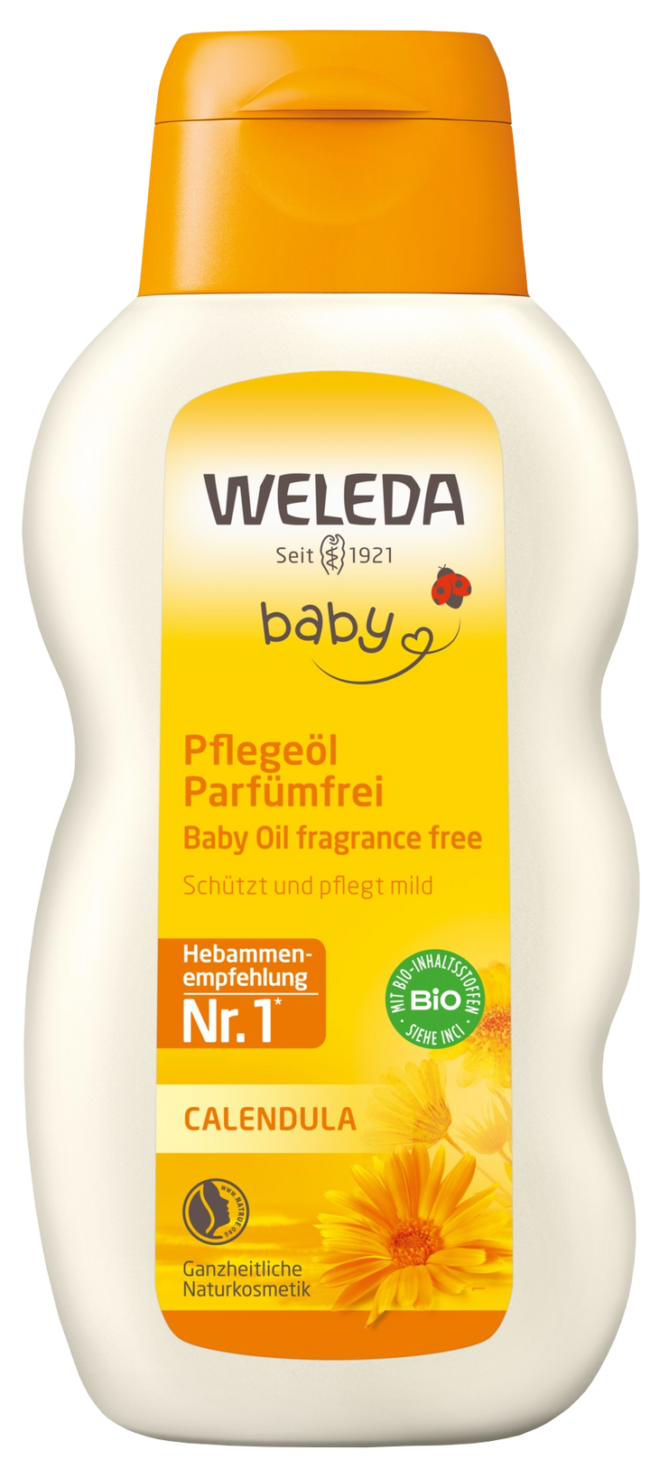WELEDA Kliņģerīšu ķermeņa eļļa jaundzimušajiem, 200 ml