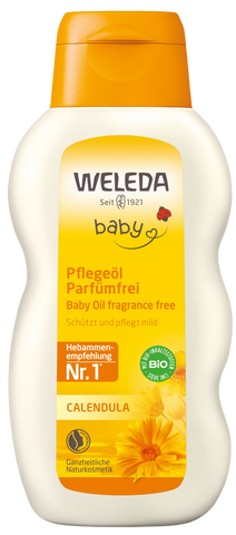 WELEDA Kliņģerīšu ķermeņa eļļa jaundzimušajiem, 200 ml