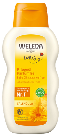 WELEDA Kliņģerīšu ķermeņa eļļa jaundzimušajiem, 200 ml