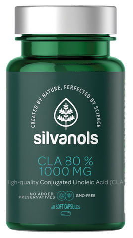 SILVANOLS Premium 80% CLA — 60 kapsulu iepakojums