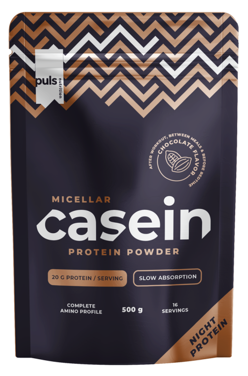 PULS NUTRITION Šokolādes kazeīns pulvera formā, 500 g