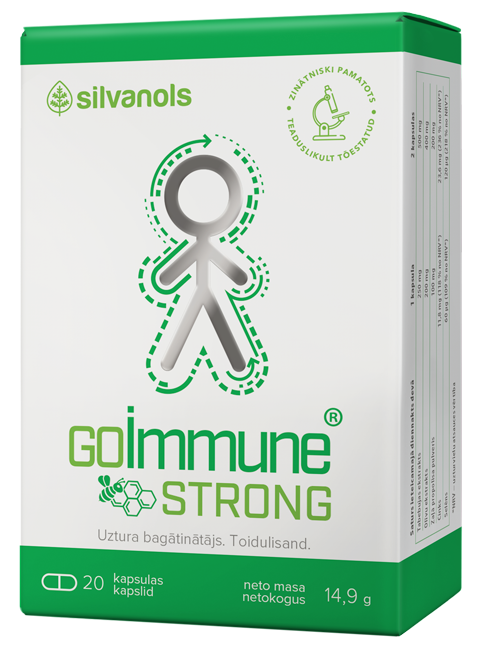 GOIMMUNE Strong, 20 kapsulu dozēšanas forma