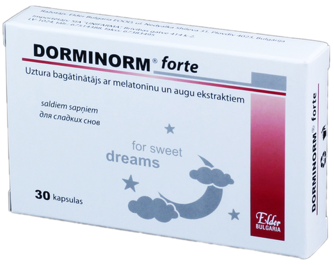DORMINORM Forte, 30 kapsulu iepakojums