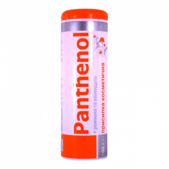 Pūderis ar panthenolu, kumelītēm un klinģerītēm, 100 g