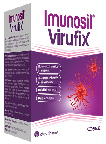IMUNOSIL Virufix, 90 kapsulu iepakojums