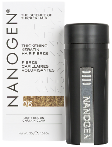 NANOGEN Keratin Light Brown matu tilpuma šķiedras, 30 g