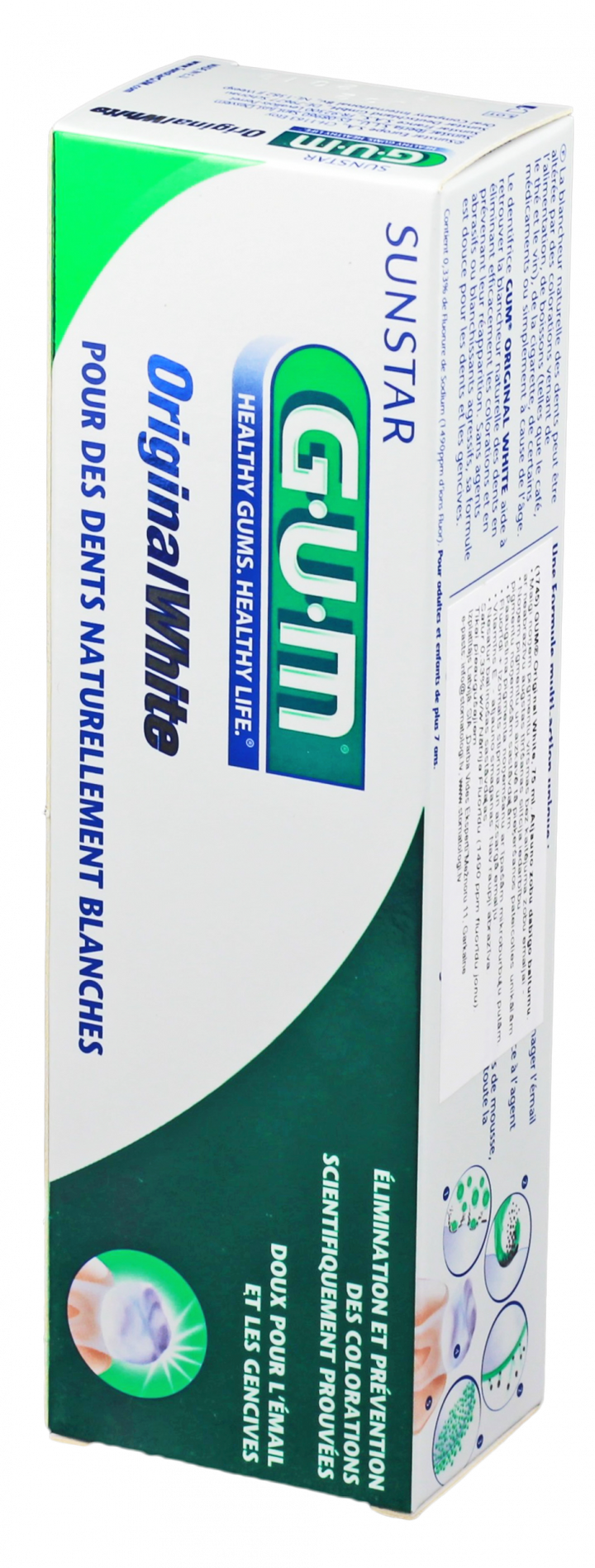 GUM Original White zobu pasta 75 ml
