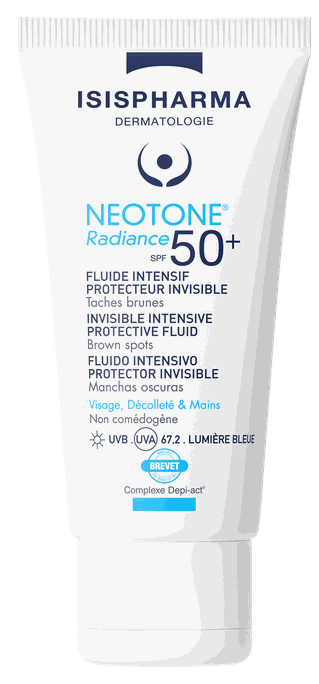 ISISPHARMA Neotone Radiance SPF 50+ aizsargfluīds, 30 ml pigmentācijai