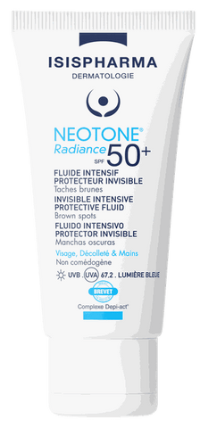 ISISPHARMA Neotone Radiance SPF 50+ aizsargfluīds, 30 ml pigmentācijai
