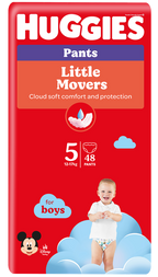 HUGGIES Pull-up biksītes zēniem, 12-17kg, Mega Pack 5, 48 gab.