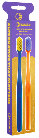 Nordics Premium zobu birstes komplekts, 2 gab.