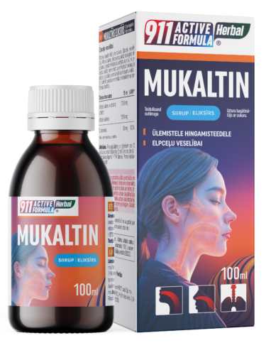 Mukaltin 911 Herbal Active Formula eliksīrs, 100 ml