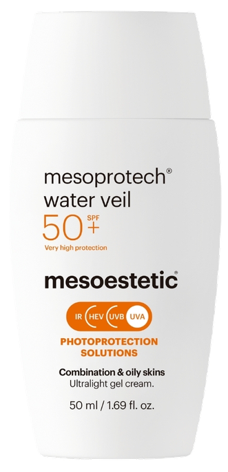 MESOESTETIC Mesoprotech saules aizsargkrēms Water Veil, 50 ml sejas aprūpei
