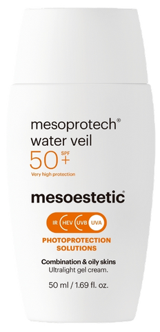 MESOESTETIC Mesoprotech saules aizsargkrēms Water Veil, 50 ml sejas aprūpei