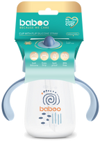 BABOO Blue Haze — krūzīte ar salmiņu bērniem 9+ mēn. (260 ml), 1 gab.