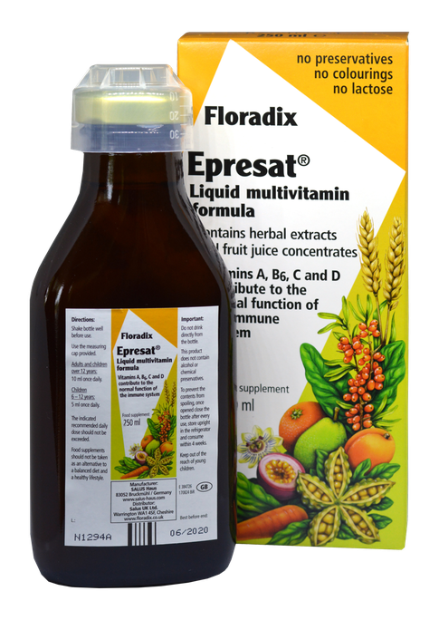 Epresat šķidrais vitamīnu komplekss FLORADIX, 250 ml