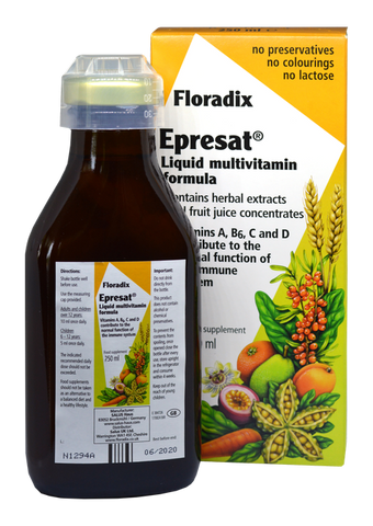 Epresat šķidrais vitamīnu komplekss FLORADIX, 250 ml