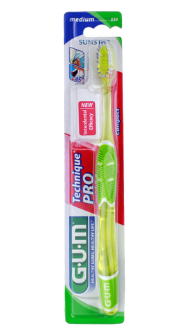 GUM Pro vidēja stingruma zobu birste - 1 gab.