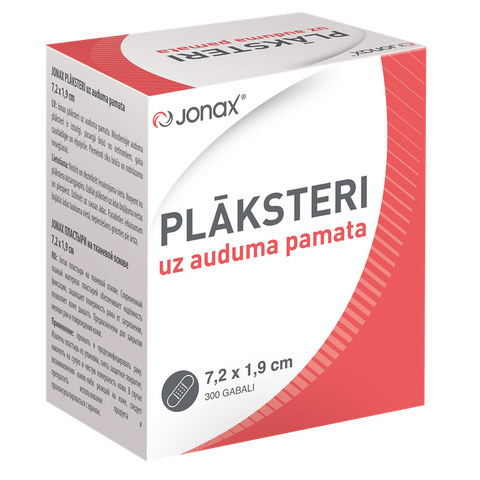 Auduma plāksteri Jonax 7.2x1.9cm, iepakojums 300 gab.