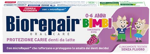 BIOREPAIR Kids zobu pasta (0-6 g., Vīnogu) 50 ml