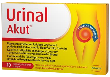 URINAL Akut, 10 tabletes