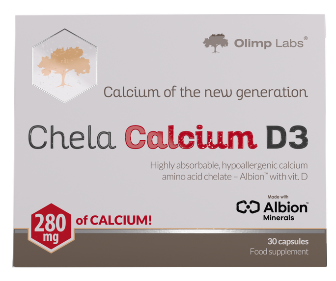 OLIMP LABS Chela - D3 vitamīns ar kalciju, 30 kapsulas