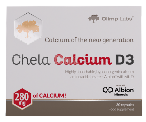 OLIMP LABS Chela - D3 vitamīns ar kalciju, 30 kapsulas