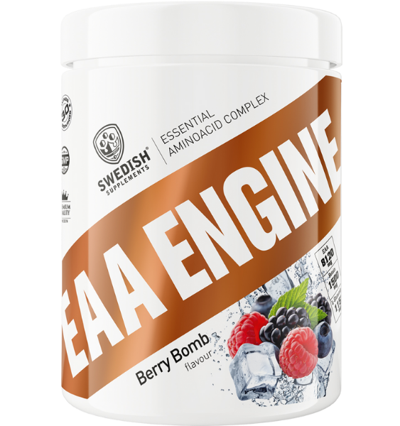 Swedish Supplements Berry Bomb EAA Engine pulveris, 450 g