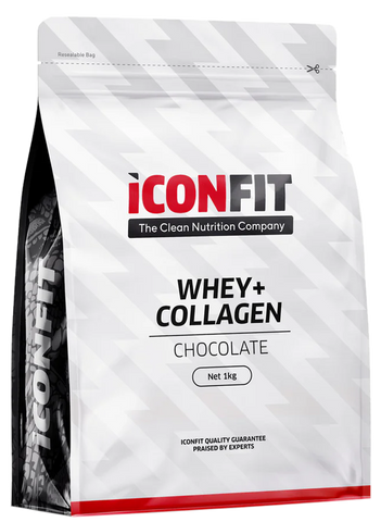 ICONFIT Whey+Kolagēns - pulveris ar šokolādes garšu, 1000 g