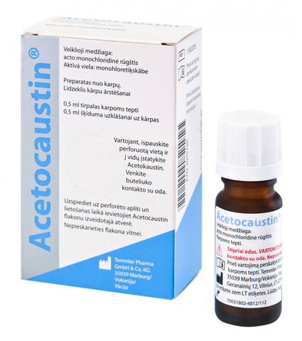 Šķīdums ACETOCAUSTIN, 0,5 ml
