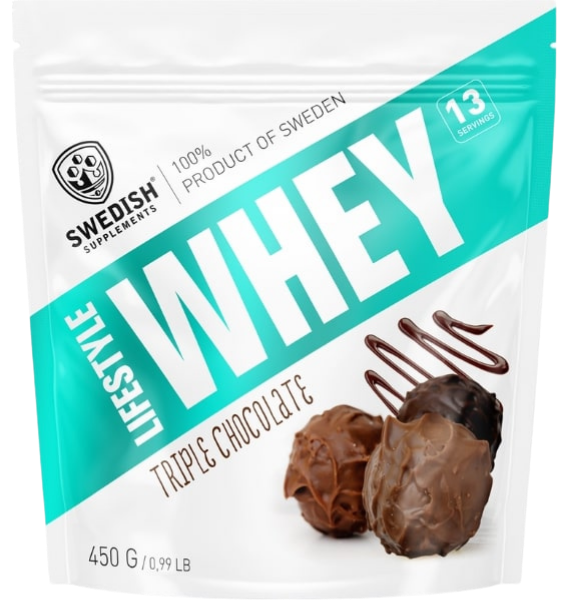 Lifestyle Whey Triple Chocolate pulveris 450 g no Swedish Supplements