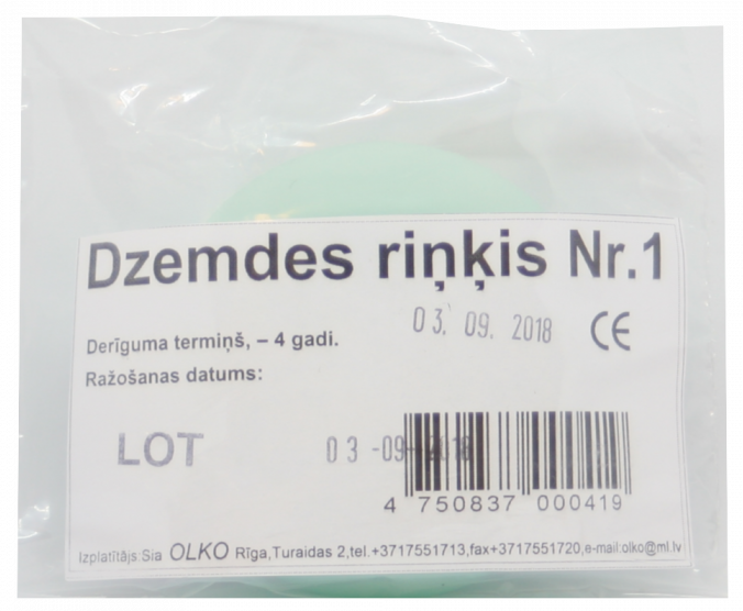 OLKO  Dzemdes riņķis Nr. 1, 1 gab.
