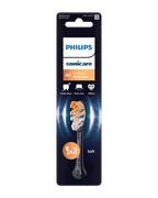 PHILIPS Sonicare Premium All-in-One elektriskās zobu birstes uzgaļi (melni), 2 gab.