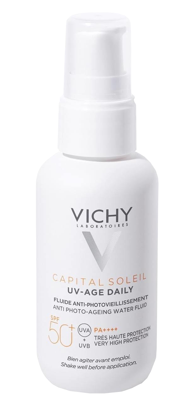 VICHY Capital Soleil SPF 50+ UV fluīds Anti Photo-Ageing, 40 ml