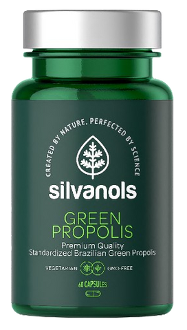 SILVANOLS Premium kapsulas ar zaļo propolisu, 60 gab.