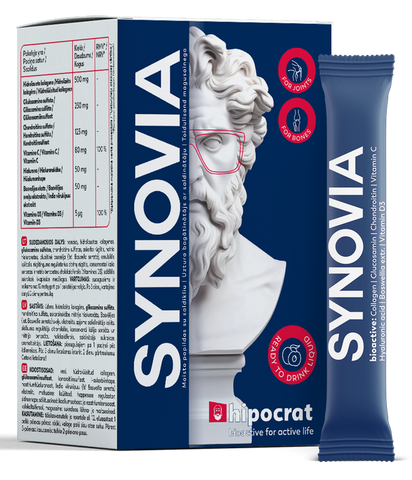 BIOFARMACIJA Hipocrat Synovia — 20 paciņu iepakojums locītavām un kauliem