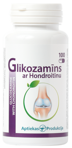 Glikozamīns un hondroitīns APTIEKAS PRODUKCIJA kapsulas, 100 gab.