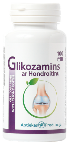 Glikozamīns un hondroitīns APTIEKAS PRODUKCIJA kapsulas, 100 gab.