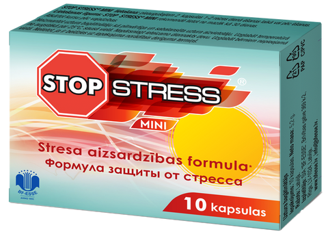 STOP STRESS Mini kapsulas 10 gabalu iepakojumā