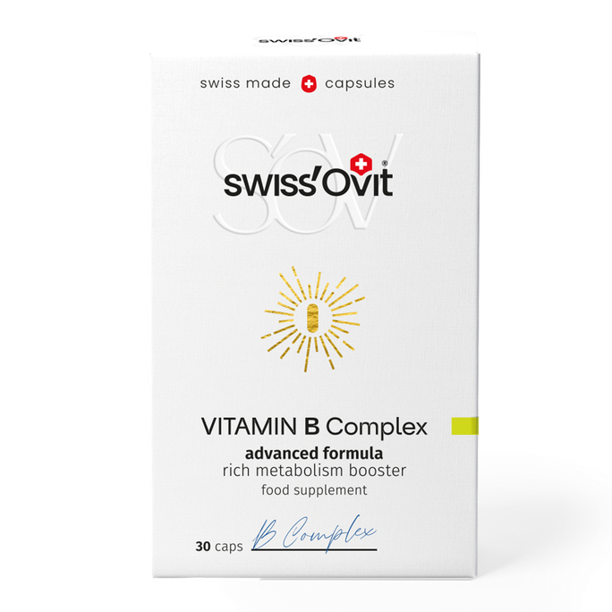 SWISS OVIT B Kompleksa vitamīni kapsulās, 30 gab.