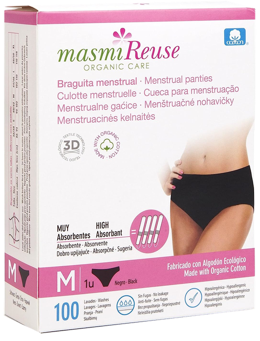 MASMI biksītes menstruālas, M izmērs, 1 vienība