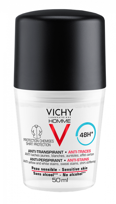 VICHY Homme 48H antiperspirants vīriešiem, 50 ml